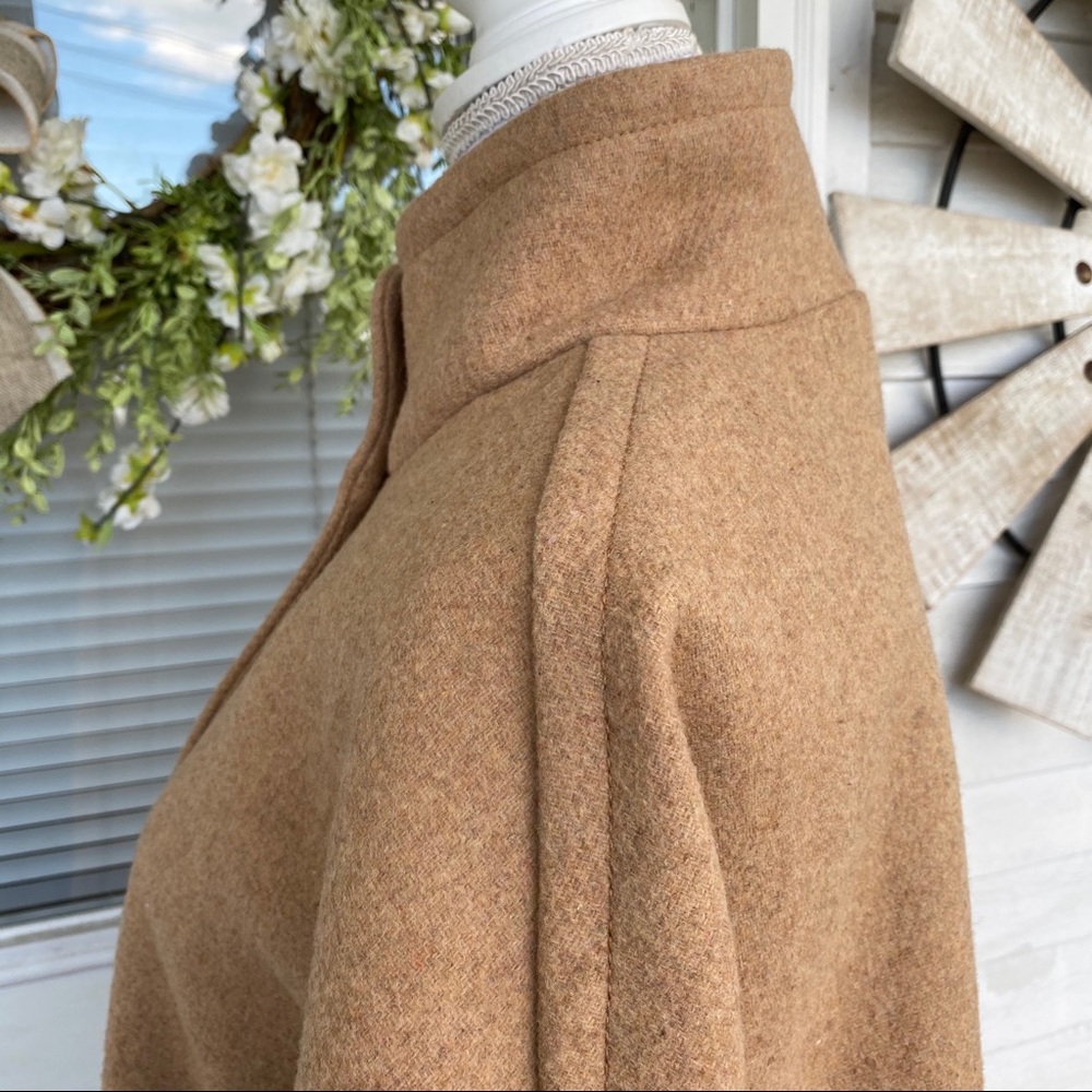 New! J Crew Wool Camel Stand Collar Winter Coat - Picture 13 of 15